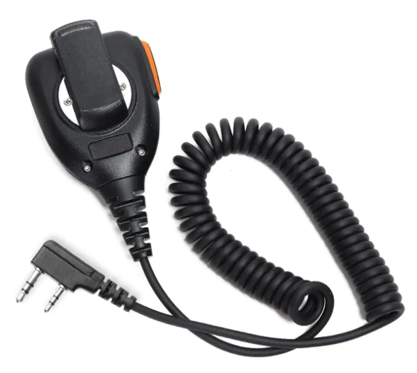 Тангента для рацій Baofeng або Quansheng з роз'ємом Kenwood. Динамік для портативних радіостанцій. Мікрофон із кнопкою PTT на плече